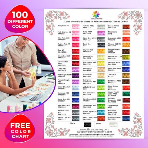 100 Colors Polyester Machine Embroidery Thread Kit 500M (550Y) Each Spool - Works with Brother Colors Babylock Janome Singer Husqvarna Bernina Sewing and Embroidery Machines in Saudi Arabia