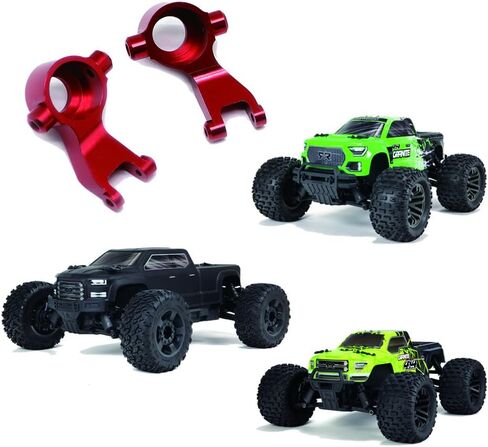 مجموعة حاملات محور التوجيه الأمامي الخلفي من سبيكة مجموعة ذراع المفصل لـ Arrma 3S BLX Typhon Vorteks Senton Granite Big Rock، أجزاء ترقية Mega550 Typhon Senton Granite (أحمر) in Saudi Arabia