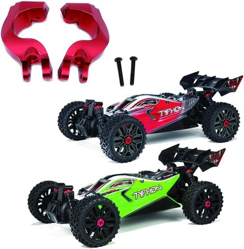 مجموعة حاملات محور التوجيه الأمامي الخلفي من سبيكة مجموعة ذراع المفصل لـ Arrma 3S BLX Typhon Vorteks Senton Granite Big Rock، أجزاء ترقية Mega550 Typhon Senton Granite (أحمر) in Saudi Arabia