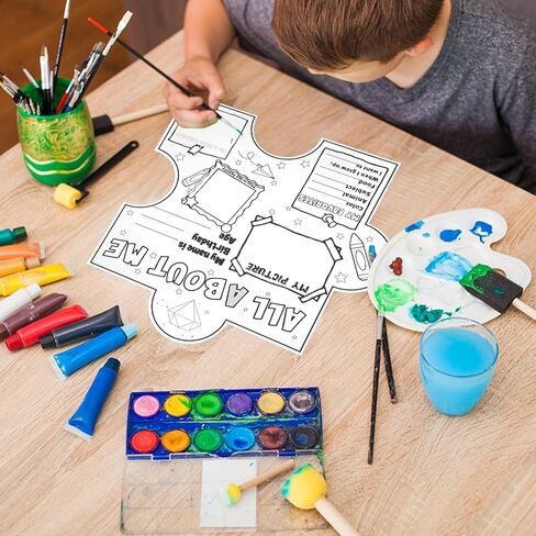 فيوسوري 40 قطعة من ملصقات اول اباوت مي لطلاب المرحلة الابتدائية، بوستر ستار اوف ذا ويك لتزيين الفصول الدراسية للمعلمين ورياض الاطفال ومرحلة ما قبل المدرسة in Kuwait