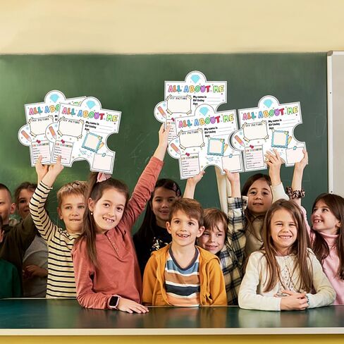 فيوسوري 40 قطعة من ملصقات اول اباوت مي لطلاب المرحلة الابتدائية، بوستر ستار اوف ذا ويك لتزيين الفصول الدراسية للمعلمين ورياض الاطفال ومرحلة ما قبل المدرسة in Kuwait