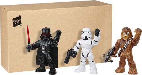 STAR WARS Galactic Heroes Mega Mighties 3-Pack - Stormtrooper, Darth Vader, and Chewbacca 10-Inch Action Figures, Kids Ages 3 and Up (Amazon Exclusive) in Saudi Arabia