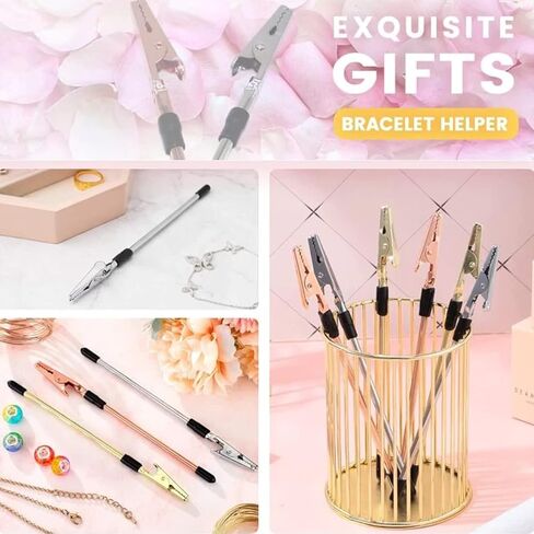 4 قطع أداة مساعدة مجوهرات السوار، مشبك سوار أدوات مساعدة معدنية مجوهرات مشبك مساعد للمجوهرات سوار ساعة مشابك سحابات in Kuwait