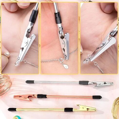 4 قطع أداة مساعدة مجوهرات السوار، مشبك سوار أدوات مساعدة معدنية مجوهرات مشبك مساعد للمجوهرات سوار ساعة مشابك سحابات in Kuwait