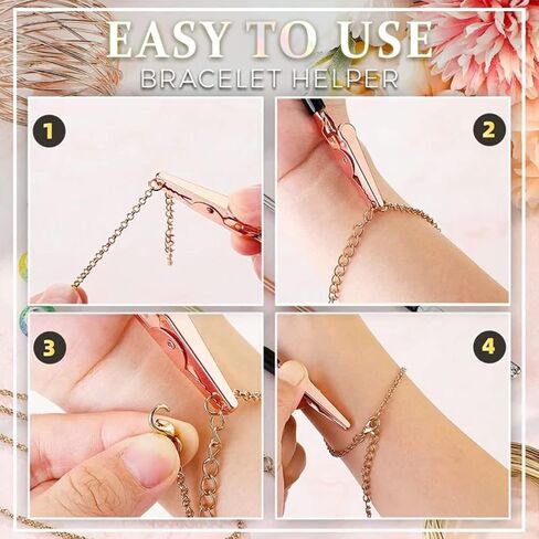 4 قطع أداة مساعدة مجوهرات السوار، مشبك سوار أدوات مساعدة معدنية مجوهرات مشبك مساعد للمجوهرات سوار ساعة مشابك سحابات in Kuwait