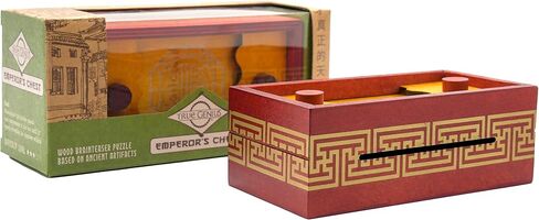 Project Genius: Emperor's Chest Gift Box Puzzle Brain Teaser Box That Holds Gift Cards, Money, Great Stocking Stuffer, Artfully Crafted Wooden Puzzle in Kuwait