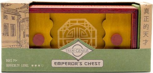 Project Genius: Emperor's Chest Gift Box Puzzle Brain Teaser Box That Holds Gift Cards, Money, Great Stocking Stuffer, Artfully Crafted Wooden Puzzle in Kuwait