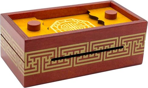 Project Genius: Emperor's Chest Gift Box Puzzle Brain Teaser Box That Holds Gift Cards, Money, Great Stocking Stuffer, Artfully Crafted Wooden Puzzle in Kuwait