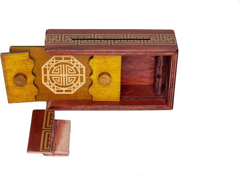 Project Genius: Emperor's Chest Gift Box Puzzle Brain Teaser Box That Holds Gift Cards, Money, Great Stocking Stuffer, Artfully Crafted Wooden Puzzle in Kuwait