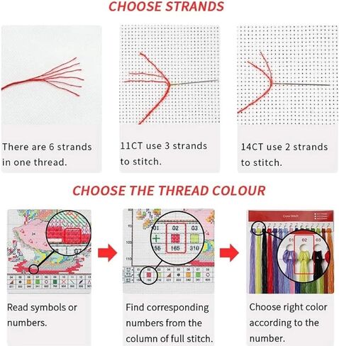 ريدكسينغ مجموعة تطريز بغرز متقاطعة مختومة للمبتدئين والبالغين، مجموعة كاملة من أنماط التطريز للمبتدئين، مجموعات الخياطة المتقاطعة، مجموعات ابر 11CT-Moon Dragon 17.7 × 17.7 انش in Kuwait