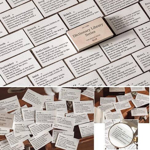 Agwut 800 Pcs Vintage Tiny Dictionary Decorative Craft Papers Mini Portable Dictionary Scrapbook Paper for Planners Collage Album in Kuwait