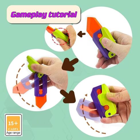 لعبة فيدجيت مطبوعة ثلاثية الأبعاد، ألعاب فيدجيت للبالغين، تخفف من القلق والتوتر (نوكتيلوسنس) in Kuwait