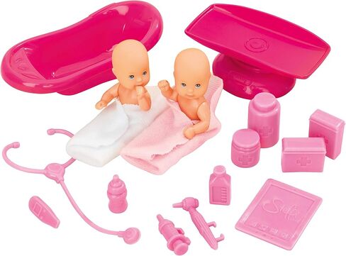 Simba Toys: Steffi Love Baby Doctor Playset, Includes a Baby Scale, Baby Bath and Observation Table, Promotes Pretend Play, For Ages 3 and up,Pink in Saudi Arabia