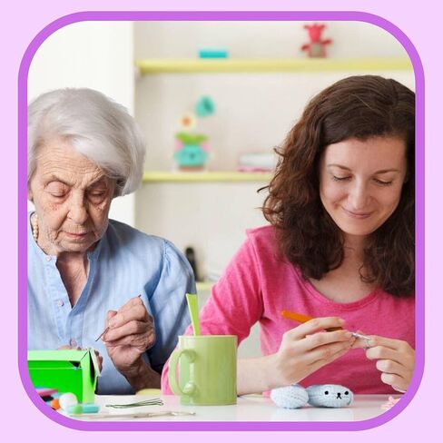 طقم كروشيه للمبتدئين، طقم كروشيه للكبار. مجموعات زهرة الكروشيه، نمطين من النباتات. أوعية حيوانات لطيفة. مع دليل التعليمات خطوة بخطوة والفيديو التعليمي. in Kuwait