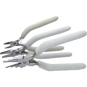 The Beadsmith Concave (Hollow)/Round Nose Pliers, 6.25 inches (159mm), Steel Jaws with Double-Leaf Springs in Kuwait
