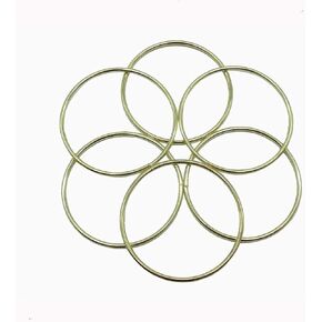 6 قطع PEPRMROE 3 بوصة حلقات معدنية ذهبية حلقات مكرامية لصائدي الأحلام والحرف اليدوية in Kuwait