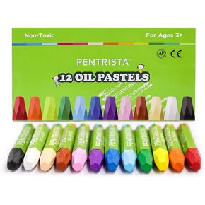 Oil Pastels,12 Assorted Colors,Oil Pastels for Kids Indoor Activities At Home,Soft oil Pastel Crayons Suitable for Artists Beginners Students Art Painting Drawing