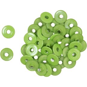 Craftelier - Pack of 40 Wide Eyelets Ideal for Card Making, Scrapbooking and Crafting | Suitable for Various Materials | Size Approx. Inside Diameter 5 mm and Outside 13 mm - Vintage Bronze Colour