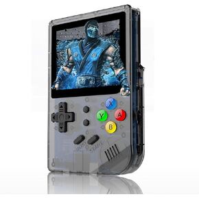 RG300 Handheld Game Console, Retro Game Console with 64G TF Card Built in 5000 Classic Games, Portable Game Console 3 inch Full View IPS Screen