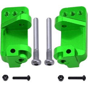 Hobbypark Aluminum Alloy Caster Blocks for RC 1/10 Traxxas 2WD Slash, Stampede, Rustler, Nitro Slash, Replaces Part 3632 (Green)