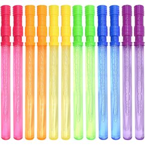 12 Pack 14.6" Large Bubble Wands for Kids Party Favors, Big Bubble Wand Bulk with Bubbles Refill Solution Toys for Carnival Christmas Fiesta Easter Basket Goodie Bag Stuffers Birthday Gifts Supplies in Kuwait