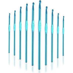 10 قطع خطافات كروشيه ارتفاع / 5 مم للمبتدئين أو خبراء الكروشيه، خطاف كروشيه مريح 5 مم للفصول الدراسية والنوادي ومجموعة الأسرة (أرجواني) in Kuwait