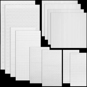 Zonon 36 Sheets Foam Dots Foam Adhesive 3D Square Strip Round Dual Adhesive Foam Mount for Halloween Christmas Wedding Scrapbook DIY Crafts Office Supplies