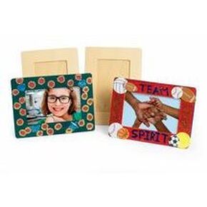 Colorations Decorate Your Own Standing Wooden Frames with Clear Plastic Protector Sheet, Set of 12 for 4 x 6 inch Photos, Set of 12, Keepsake, DIY Crafts, Arts & Crafts, Decorate