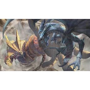 بساط لعب AART TM Blue Eyes Dragon Fight Exodia Playmat مخصص - بساط لعب لمنطقة بطاقات التداول MTG TCG CCG OCG DIGI PM Playmat Link Zone Playmat in Kuwait