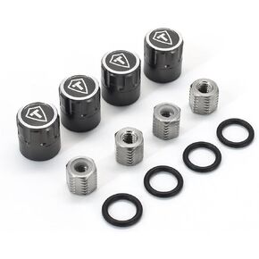 TREAL 1.9 Wheel Center Caps M4 Nuts(4P) for 1/10 RC Crawler TRX4 Axial SCX10 III SCX10 II Capra (Green)