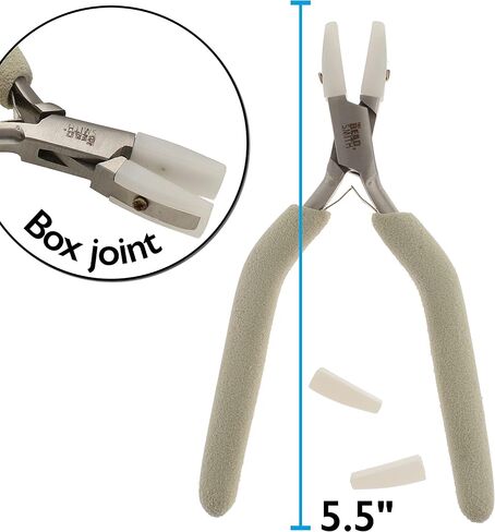 The Beadsmith Wire Elements Tool Set - 3-Piece Kit: Flat Nose, Tungsten Carbide Flush Cutter & 6-in-1 Wire Looper – Elongated, Comfortable Handles with Double-Leaf Springs – Tools for Jewelry Making in Saudi Arabia