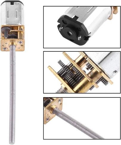 DC 6V Gear Motor, Reduction Motor With Long M3*55MM Screw Thread Output Shaft 30RPM~500RPM Gear Motor for Science Projects(500RPM) in Saudi Arabia