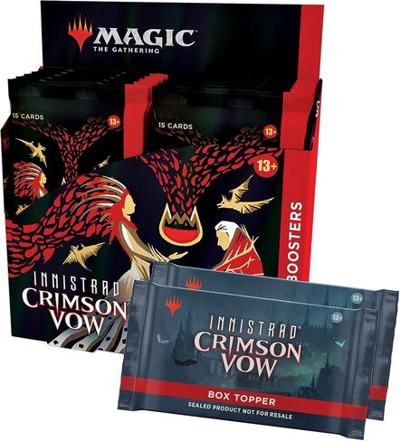Magic: The Gathering Innistrad: Crimson Vow Collector Booster Box | 12 Packs + 2 Dracula Box Toppers (182 Magic Cards) in Saudi Arabia