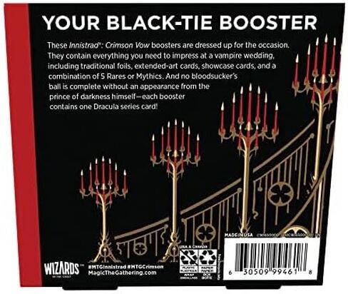 Magic: The Gathering Innistrad: Crimson Vow Collector Booster Box | 12 Packs + 2 Dracula Box Toppers (182 Magic Cards) in Saudi Arabia