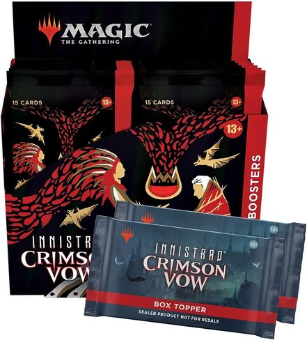 Magic: The Gathering Innistrad: Crimson Vow Collector Booster Box | 12 Packs + 2 Dracula Box Toppers (182 Magic Cards) in Saudi Arabia