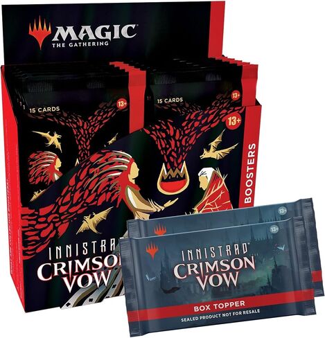 Magic: The Gathering Innistrad: Crimson Vow Collector Booster Box | 12 Packs + 2 Dracula Box Toppers (182 Magic Cards) in Saudi Arabia