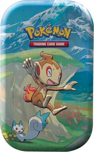 Pokémon TCG: Sinnoh Stars Mini Tin - Chimchar, Pachirisu (2 Booster Packs & 1 Pokémon Art Card),Multicolor in Saudi Arabia