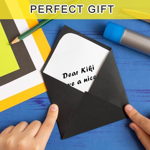 20 ورقة سوداء سميكة من الورق الفارغ مقاس 8.5 × 11 بوصة بسمك 250 جرامًا للمتر المربع من ورق الحرف الأسود السميك لصنع البطاقات بنفسك، والدعوات، واللوازم المدرسية لسجل القصاصات in Kuwait