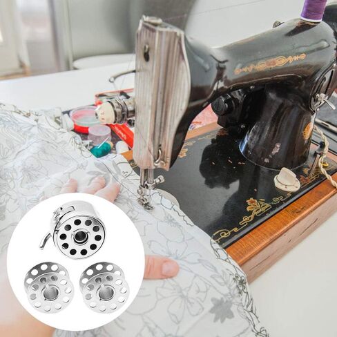 30 قطعة آلة الخياطة بوبينز ، 5 قطع من Bobbin حافظة للحمولة الأمامية ، maxin الفولاذ المقاوم للصدأ Bobbins للأخ ، المغني ، Janom، Toyata ، وغيرها in Kuwait