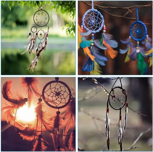 PATIKIL Dream Catcher Rings Set, 2 Set 4 Sizes Metal Heart Shape Macrame Wreath Floral Ring Hoop for Home DIY Craft Wedding Wall Hanging Decorations, Silver in Saudi Arabia