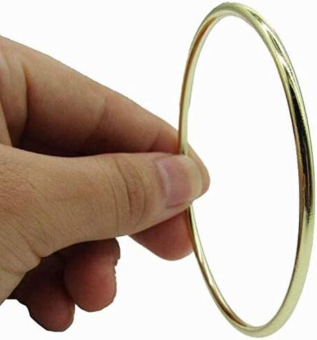 6 قطع PEPRMROE 3 بوصة حلقات معدنية ذهبية حلقات مكرامية لصائدي الأحلام والحرف اليدوية in Kuwait