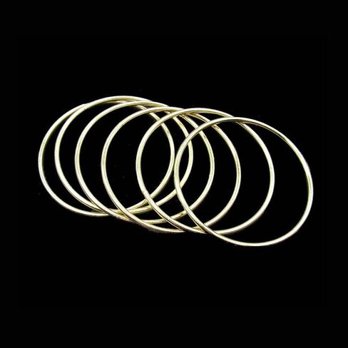 6 قطع PEPRMROE 3 بوصة حلقات معدنية ذهبية حلقات مكرامية لصائدي الأحلام والحرف اليدوية in Kuwait