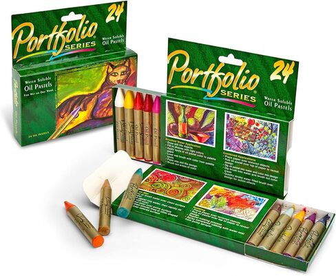 Crayola Oil Pastels Portfolio Series, Water Soluble, Colors may vary, 12 Count (52-3612) in Saudi Arabia
