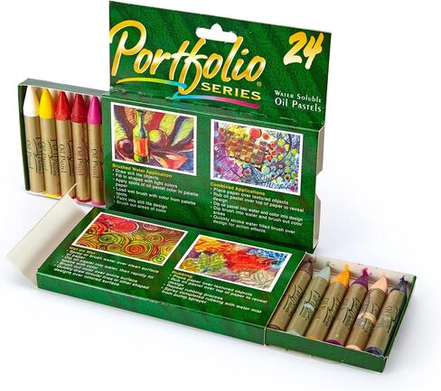 Crayola Oil Pastels Portfolio Series, Water Soluble, Colors may vary, 12 Count (52-3612) in Saudi Arabia
