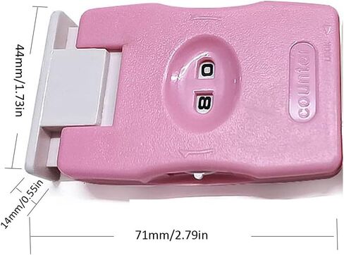 YXQ Knitting Row Counter Plastic Crochet Stitch Craft Needle Marking Tool, Pink in Saudi Arabia