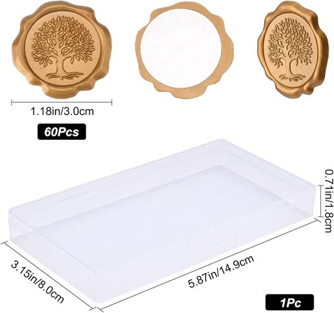 CRASPIRE 60pcs Adhesive Wax Seal Stickers Mountain Wax Seal Stamp Stickers Self Adhesive Gold Vintage Wax Seal Envelope Stickers for Wedding Invitation Cards Party Favors Craft Gift in Saudi Arabia