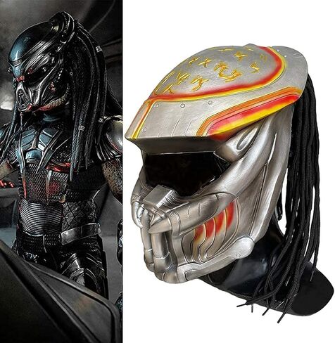 قناع المفترس تأثيري الغريبة مقابل المفترس طبق الاصل خوذة الفزع الجنود هالوين الدعامة اللاتكس in Kuwait