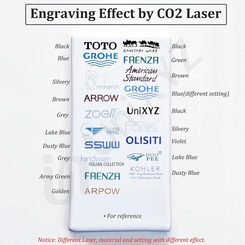 ورق علامات النقش بالليزر الملون من UNIXYZ لأدوات آلة النقش بالليزر CO2 DIY لبلاط السيراميك والزجاج والحجر الكريستالي (أزرق) in Kuwait
