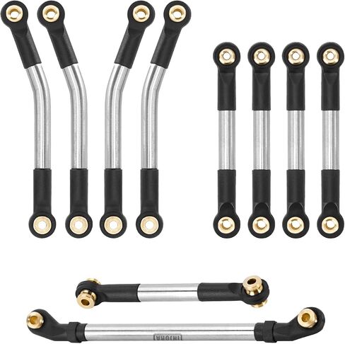 INJORA Stainless Steel High Clearance Chassis Links and Steering Links Set for FMS FCX24 Upgrade 1/24 RC Crawler in Saudi Arabia