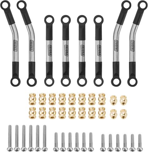 INJORA Stainless Steel High Clearance Chassis Links and Steering Links Set for FMS FCX24 Upgrade 1/24 RC Crawler in Saudi Arabia